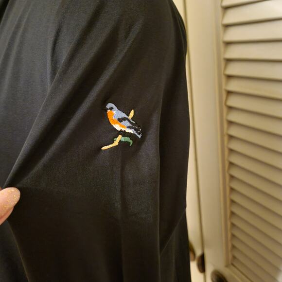 Belyn Key Black Workout Running Jacket Women's Large Zip Neck Lightweight - Picture 6 of 13